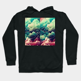 Sunset afther a Storm Moody Clouds Fluffy Clouds Hoodie